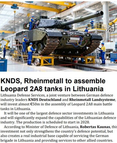 Baltic Defence Weekly No. 60