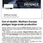 Baltic Defence Weekly – No. 73 (9–15 March 2026): Wolfram Europa Emerges, Quantum Systems Buys into HEVI, and Europe Fast-Tracks Anti-Drone Missiles