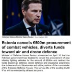Baltic Defence Weekly – No. 77 (6–12 April 2026): Estonia Shifts €500m to Air & Drone Defence, Saab Radars for Baltics, and HIMARS Support Grows